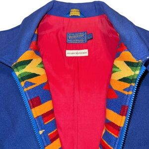 VTG Pendleton Western Wool Aztec Native Jacket Sz: L